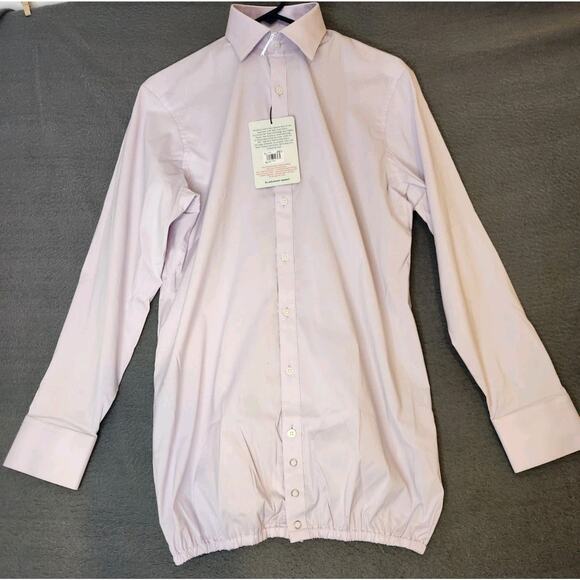 Tommy‎ John Men's Stay Tucked Dress Shirt Slim Fit Button-up L/S: 16-32-33 NWT - Picture 1 of 9